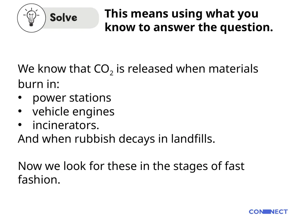 Carbon First, learn how to work out where CO2 - slide 9 of 19