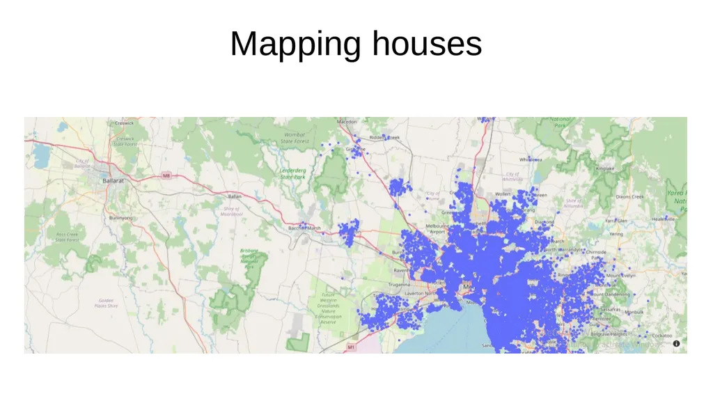 Mapping houses Outliers Price Scatter Plot of - slide 1 of 6