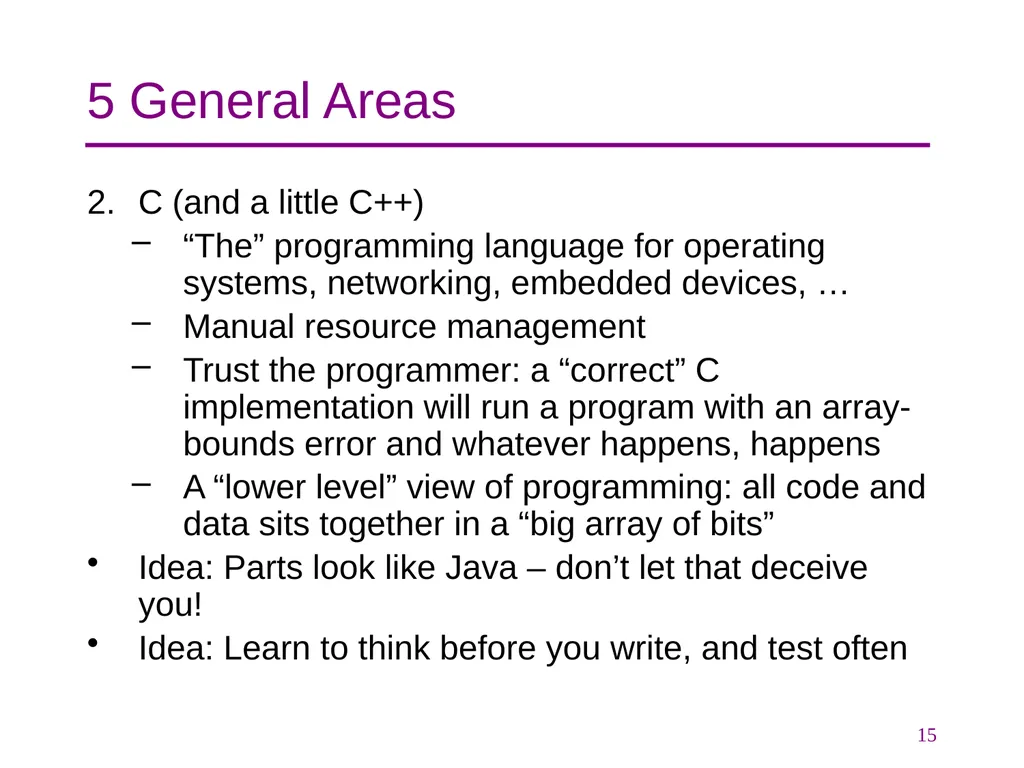 CSE 374 Programming Concepts & Tools Hal Perkins - slide 15 of 29