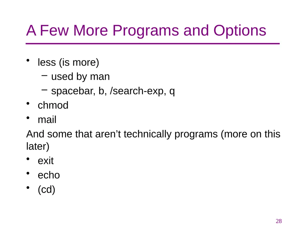 CSE 374 Programming Concepts & Tools Hal Perkins - slide 28 of 29