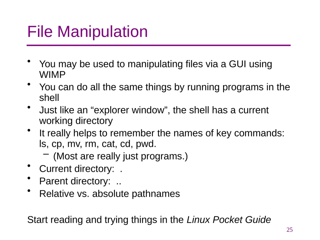 CSE 374 Programming Concepts & Tools Hal Perkins - slide 25 of 29