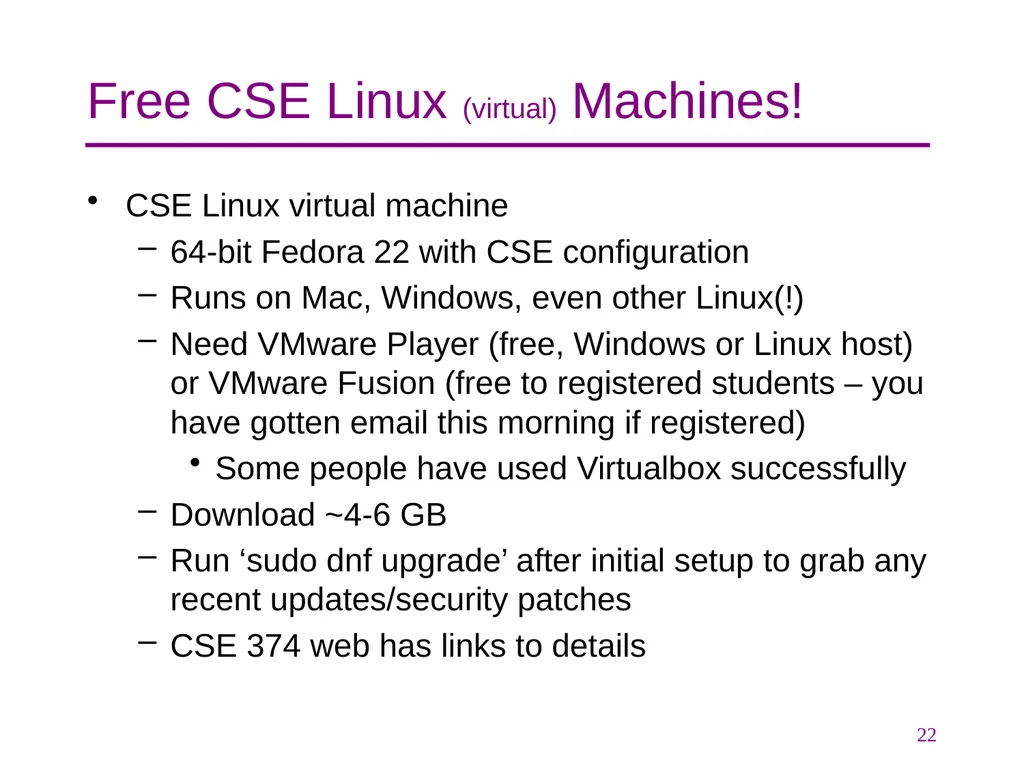 CSE 374 Programming Concepts & Tools Hal Perkins - slide 22 of 29
