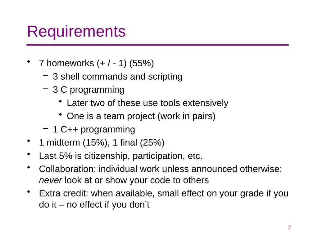 CSE 374 Programming Concepts & Tools Hal Perkins - slide 7 of 29