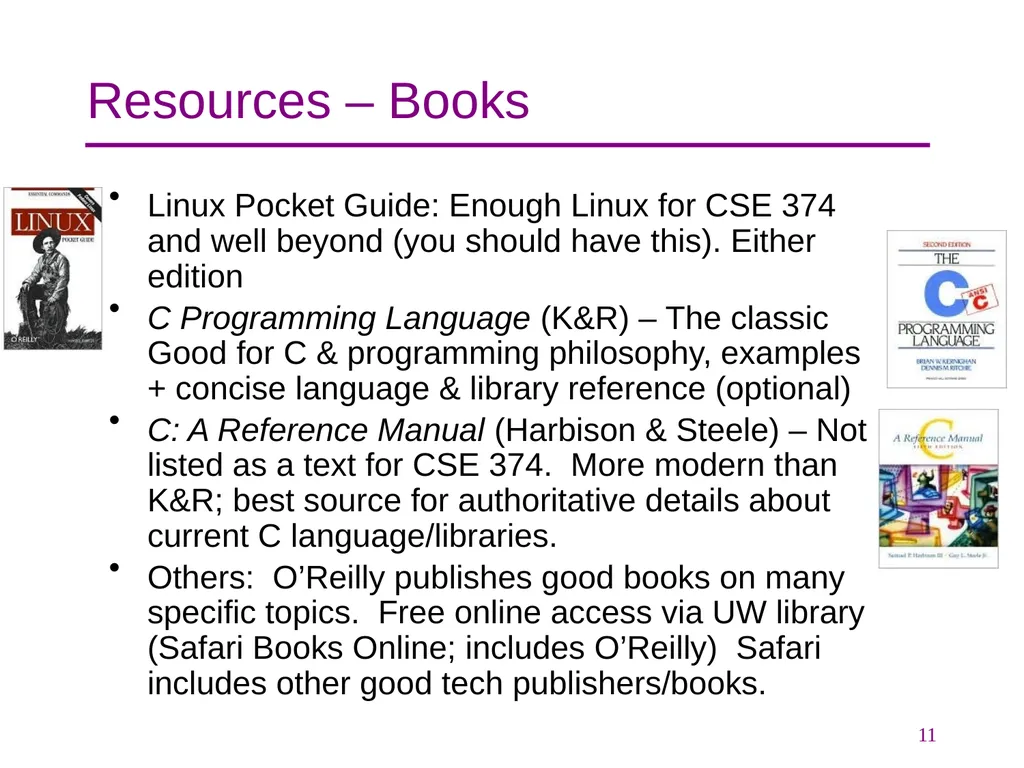 CSE 374 Programming Concepts & Tools Hal Perkins - slide 11 of 29