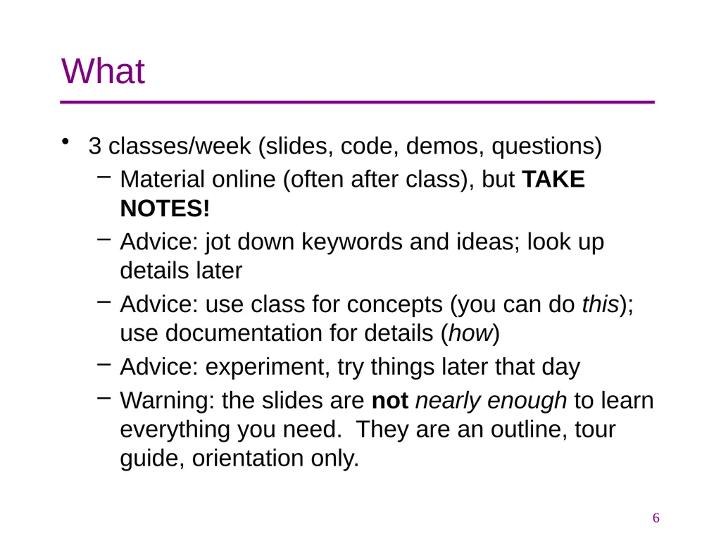 CSE 374 Programming Concepts & Tools Hal Perkins - slide 6 of 29
