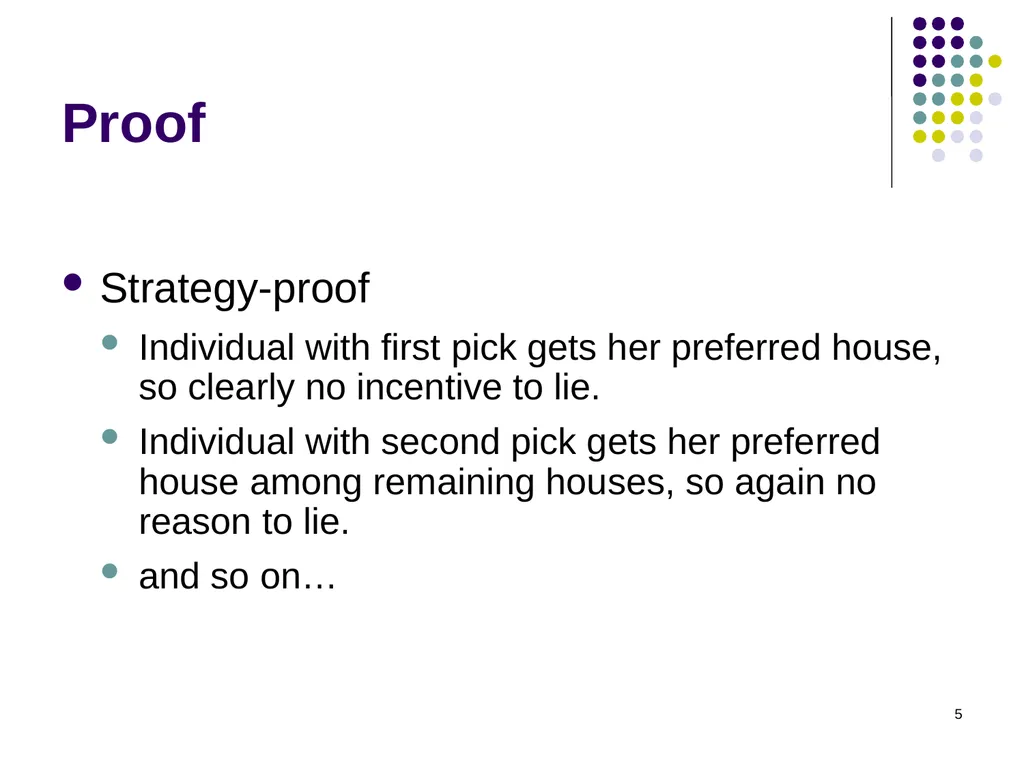 House Allocation and Kidney Exchange 1 House - slide 5 of 36