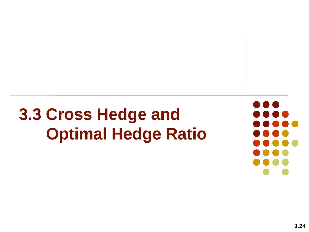 Hedging Strategies Using Futures Chapter 3 3.1 - slide 24 of 42