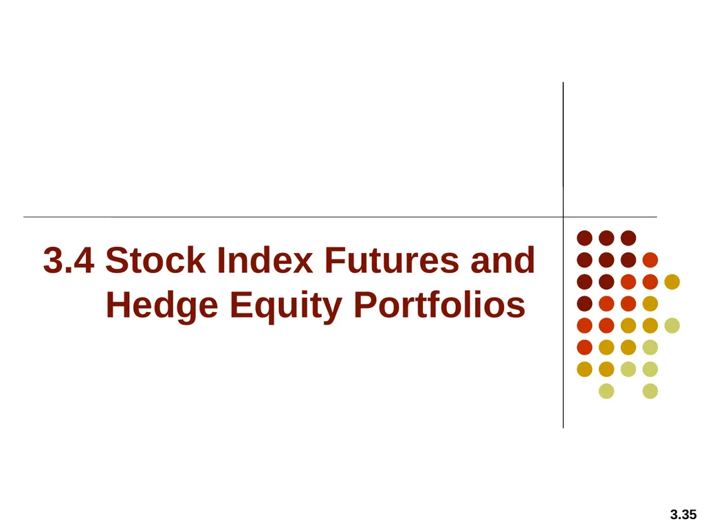 Hedging Strategies Using Futures Chapter 3 3.1 - slide 35 of 42