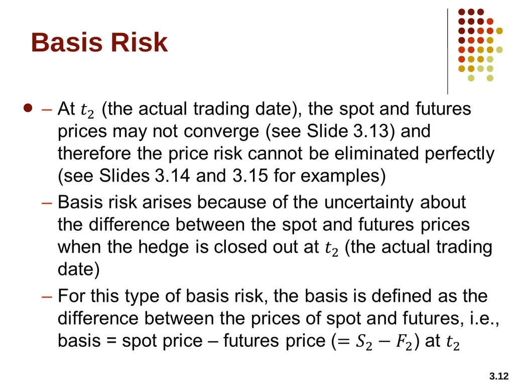 Hedging Strategies Using Futures Chapter 3 3.1 - slide 12 of 42