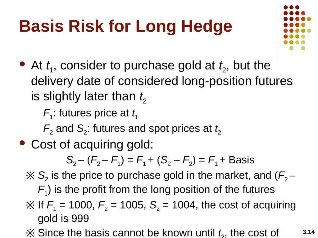 Hedging Strategies Using Futures Chapter 3 3.1 - slide 14 of 42