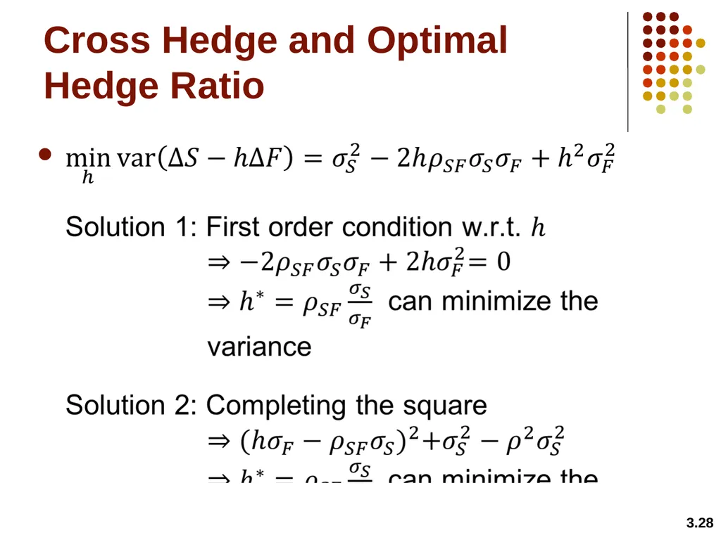 Hedging Strategies Using Futures Chapter 3 3.1 - slide 28 of 42
