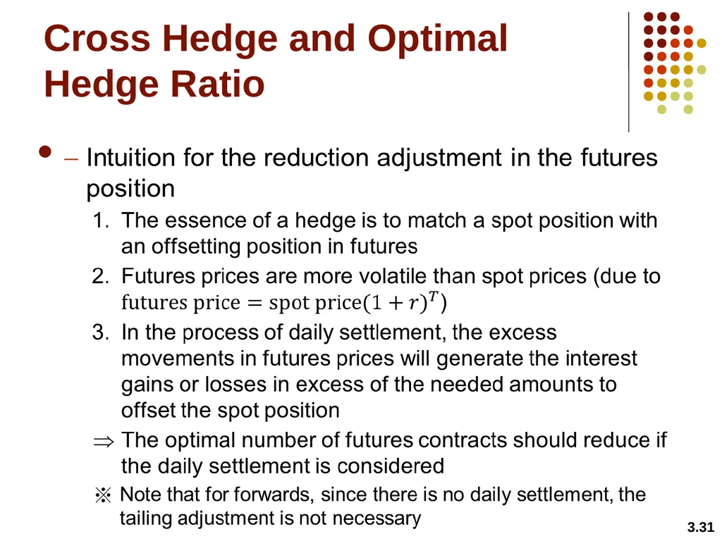 Hedging Strategies Using Futures Chapter 3 3.1 - slide 34 of 42