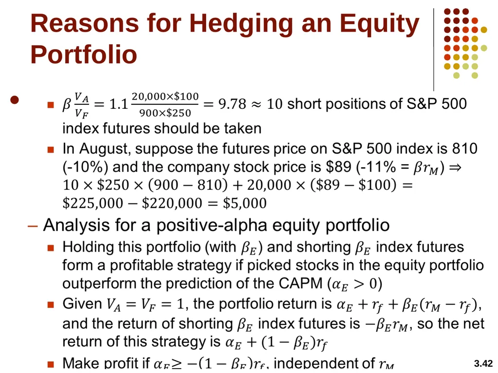 Hedging Strategies Using Futures Chapter 3 3.1 - slide 42 of 42