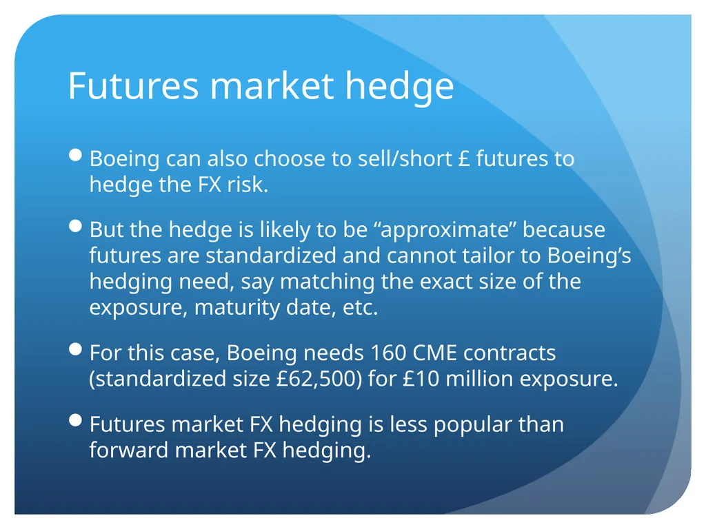 Transaction Exposure Sections Exposures Forwards - slide 9 of 22