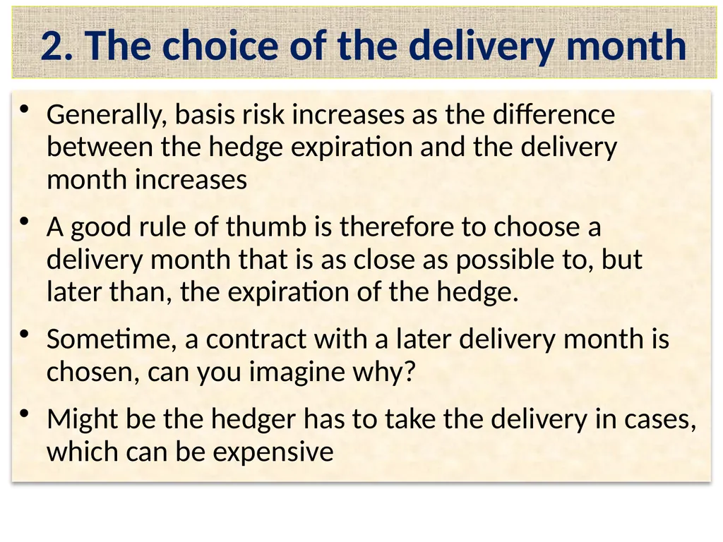 Lecture 2 – Derivative Market Futures Forwards - slide 18 of 40