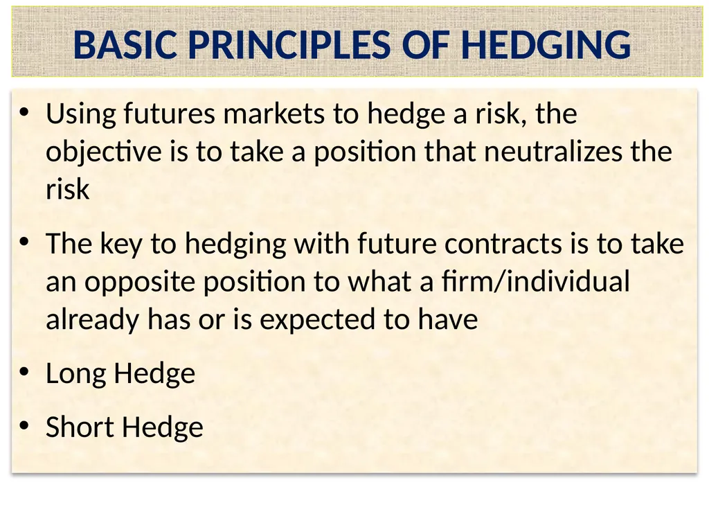 Lecture 2 – Derivative Market Futures Forwards - slide 4 of 40
