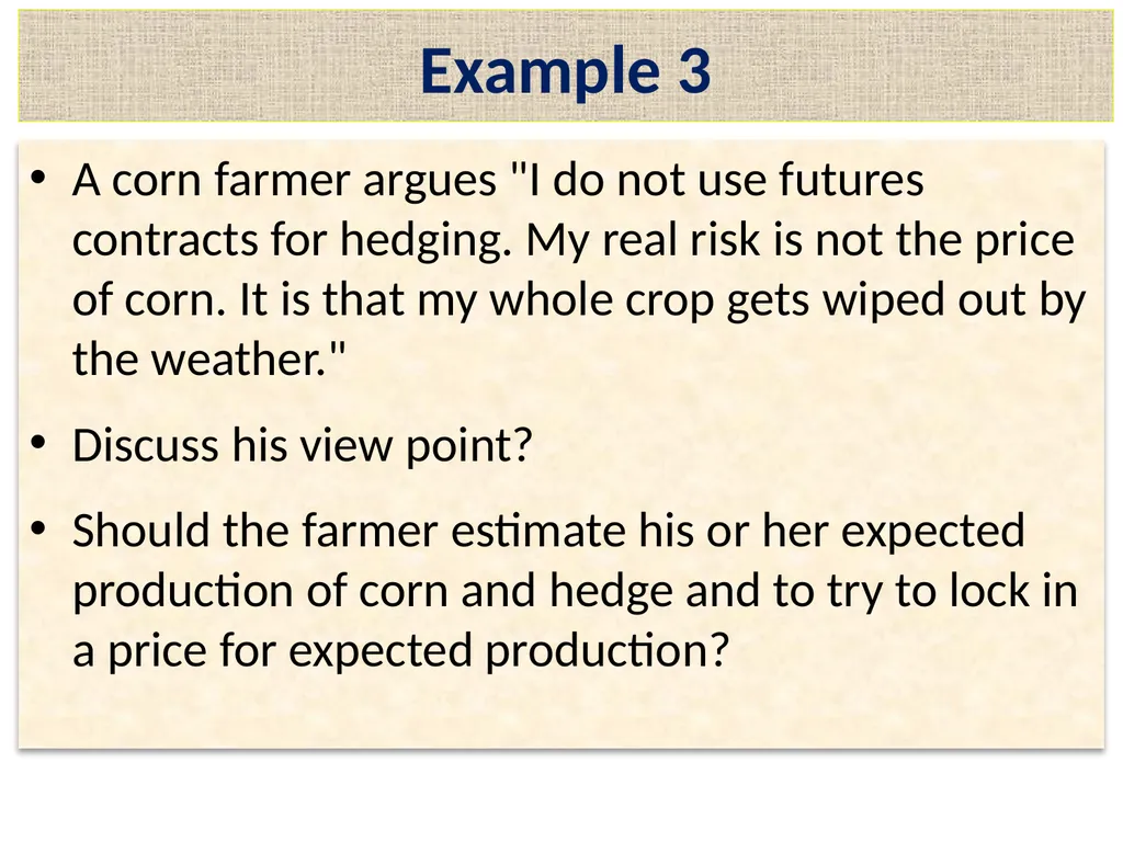 Lecture 2 – Derivative Market Futures Forwards - slide 37 of 40