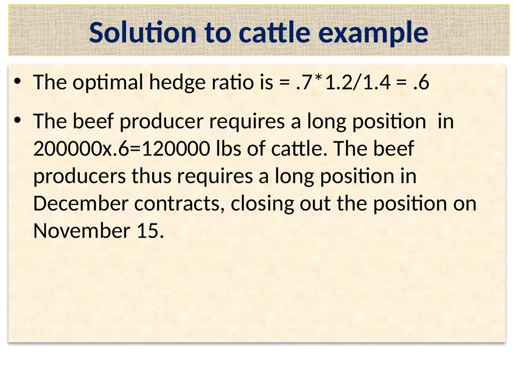 Lecture 2 – Derivative Market Futures Forwards - slide 36 of 40