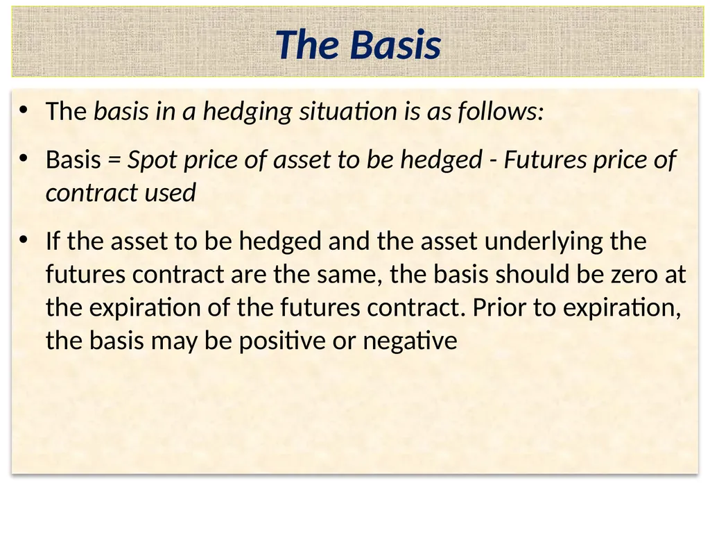 Lecture 2 – Derivative Market Futures Forwards - slide 12 of 40