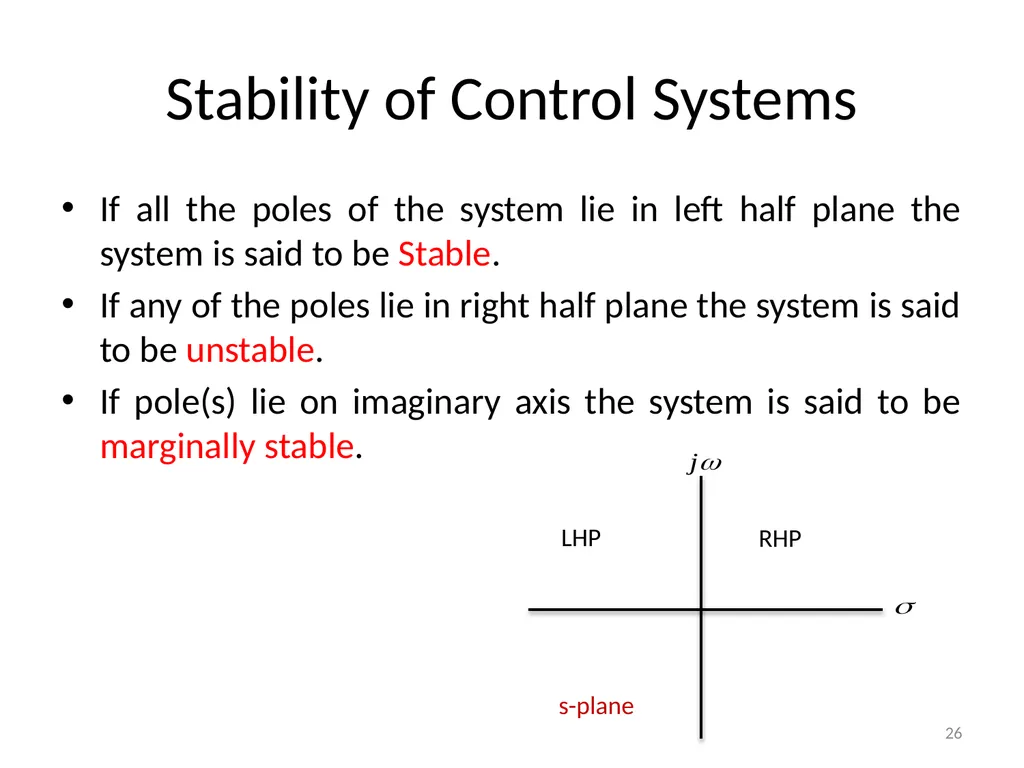Control Systems (CS) Dr. Imtiaz Hussain Associate - slide 26 of 35