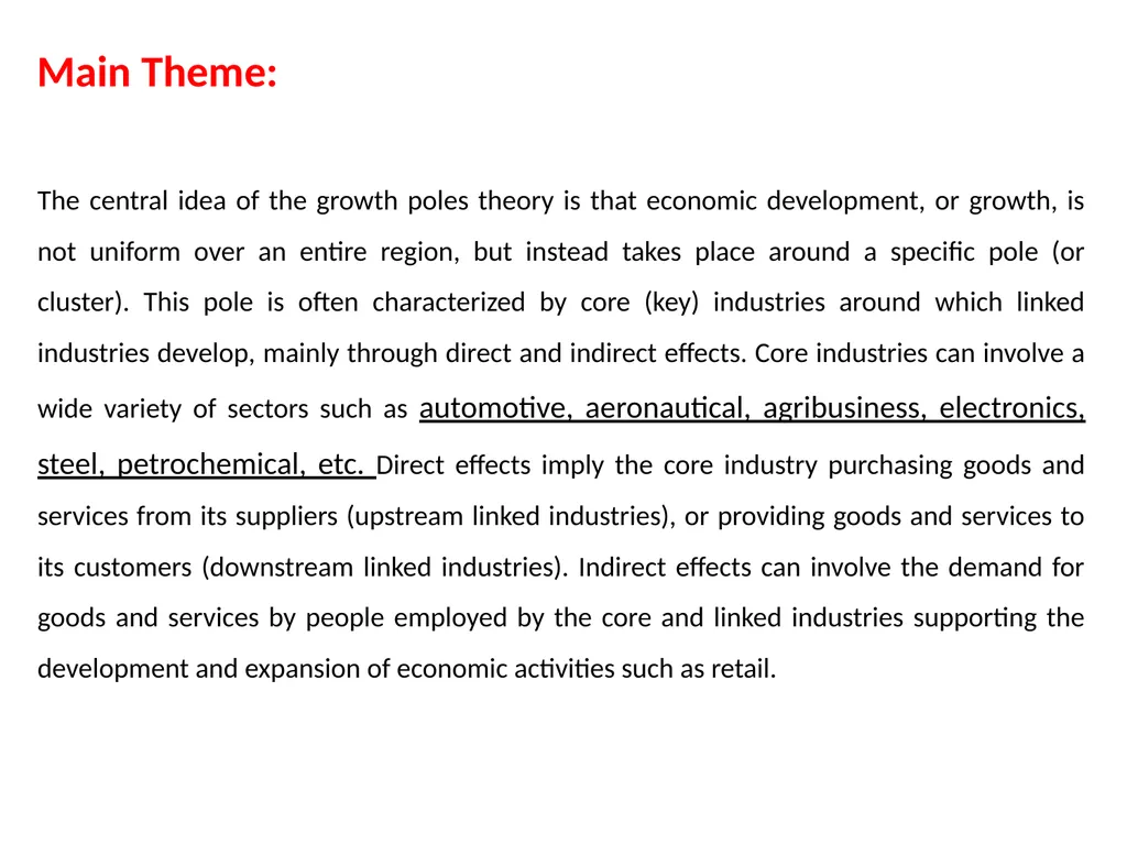 ‘Growth Pole Theory’ By Francois Perroux Dr. - slide 4 of 11