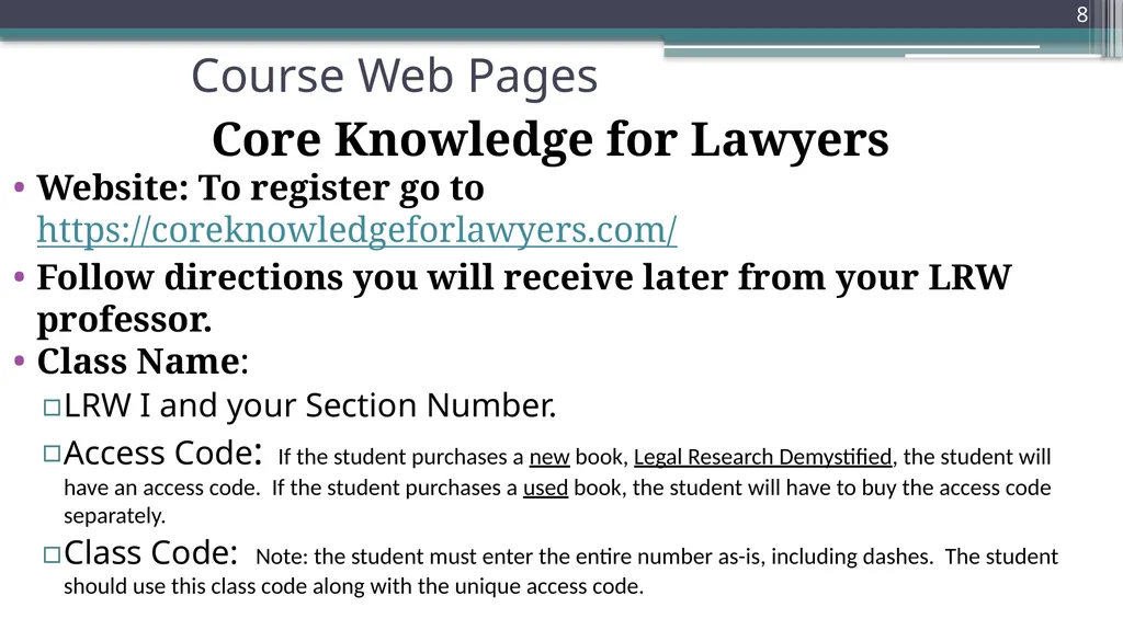 COURSE INTRODUCTION: Administrative LEGAL RESEARCH - slide 8 of 12