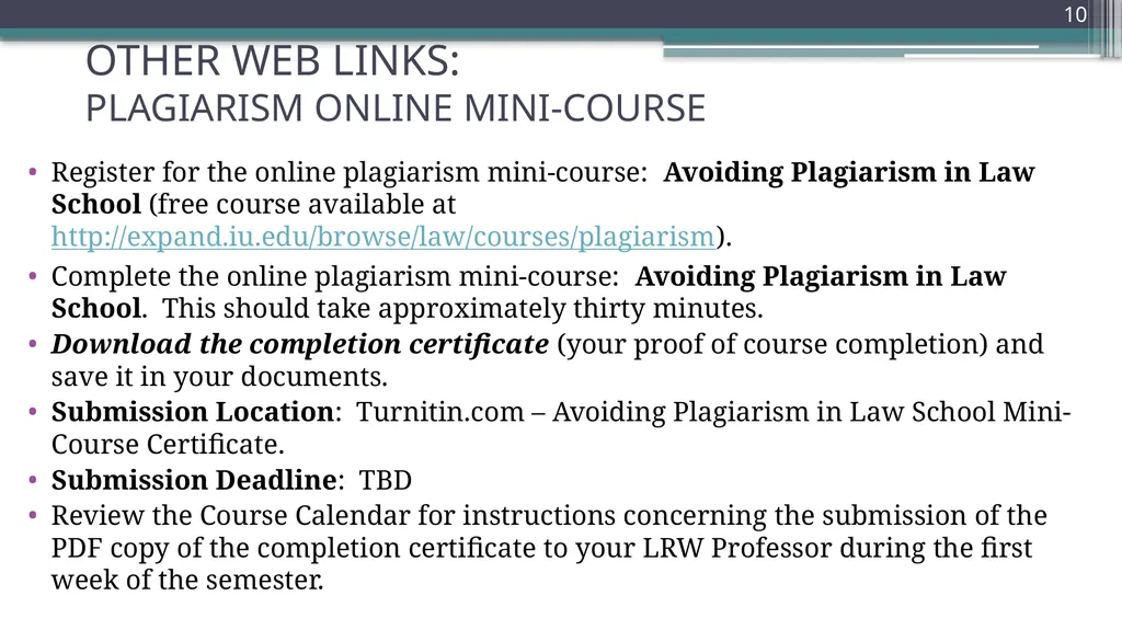 COURSE INTRODUCTION: Administrative LEGAL RESEARCH - slide 10 of 12