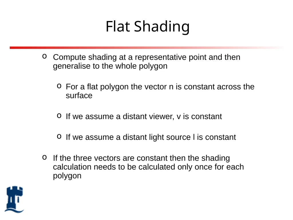 Lighting Rendering Light source Reflection models - slide 25 of 46