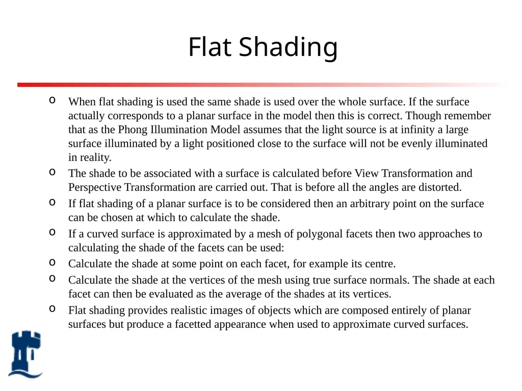 Lighting Rendering Light source Reflection models - slide 27 of 46