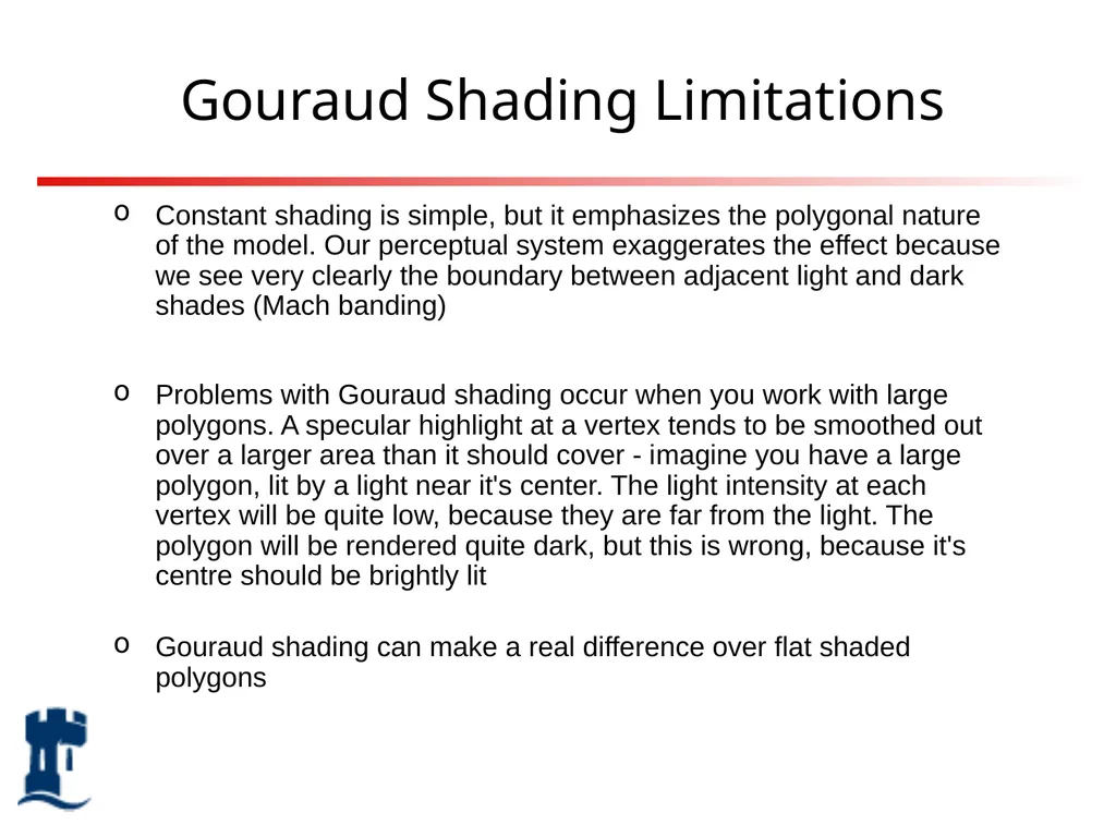 Lighting Rendering Light source Reflection models - slide 37 of 46