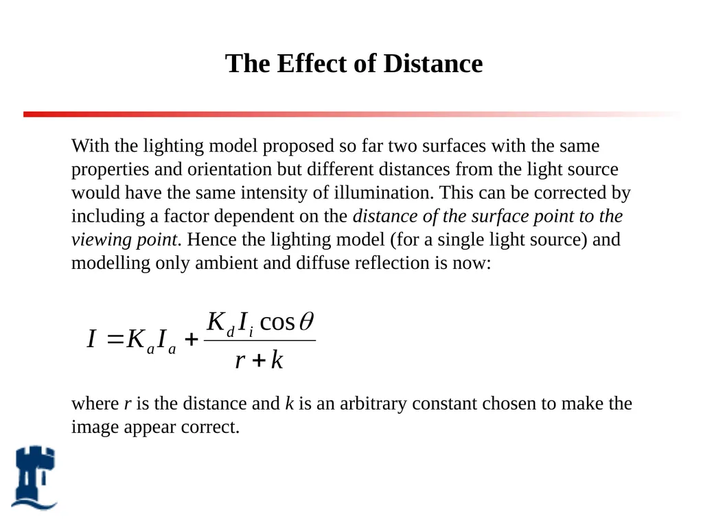 Lighting Rendering Light source Reflection models - slide 14 of 46