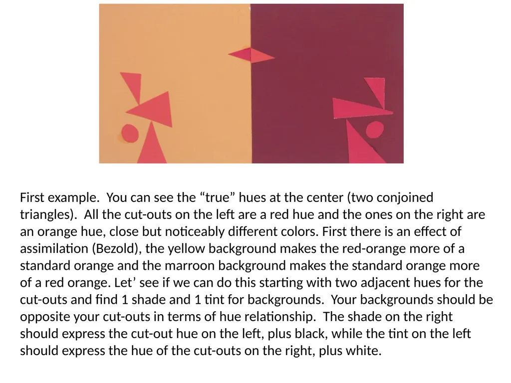 Making Two Colors Look Like One A classic Albers - slide 2 of 8