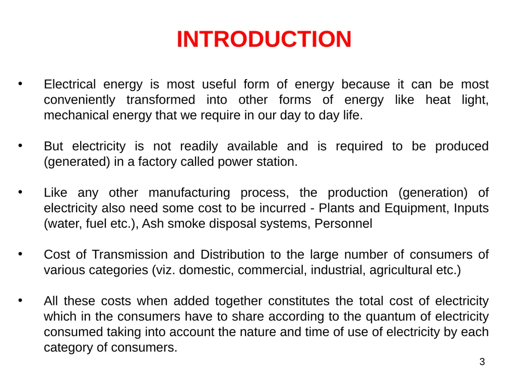 TARIFF OF ELECTRICITY & PRINCIPLE OF ITS - slide 3 of 18