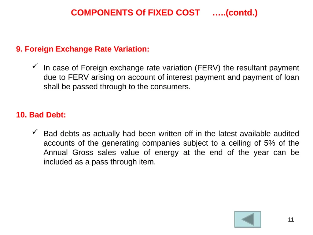 TARIFF OF ELECTRICITY & PRINCIPLE OF ITS - slide 11 of 18