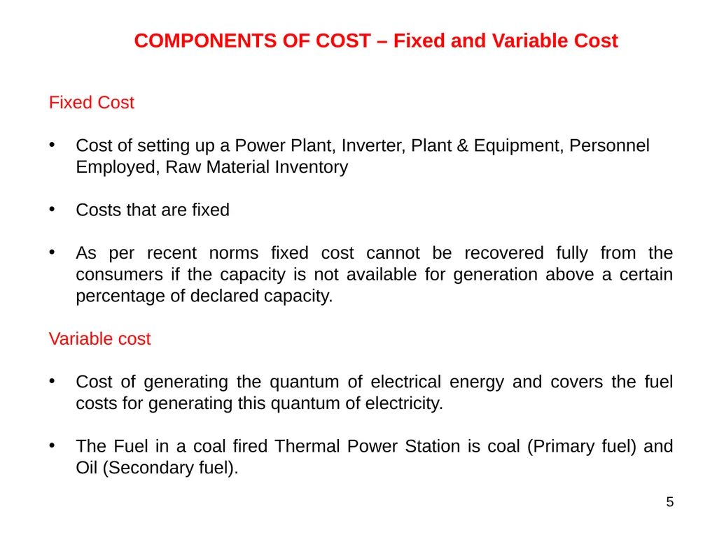 TARIFF OF ELECTRICITY & PRINCIPLE OF ITS - slide 5 of 18