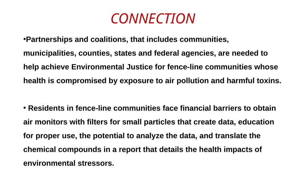 FENCELINE COMMUNITIES AIR MONITORS – TRAINING - slide 2 of 4