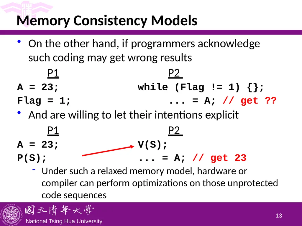 CS5102 High Performance Computer Systems Memory - slide 13 of 36