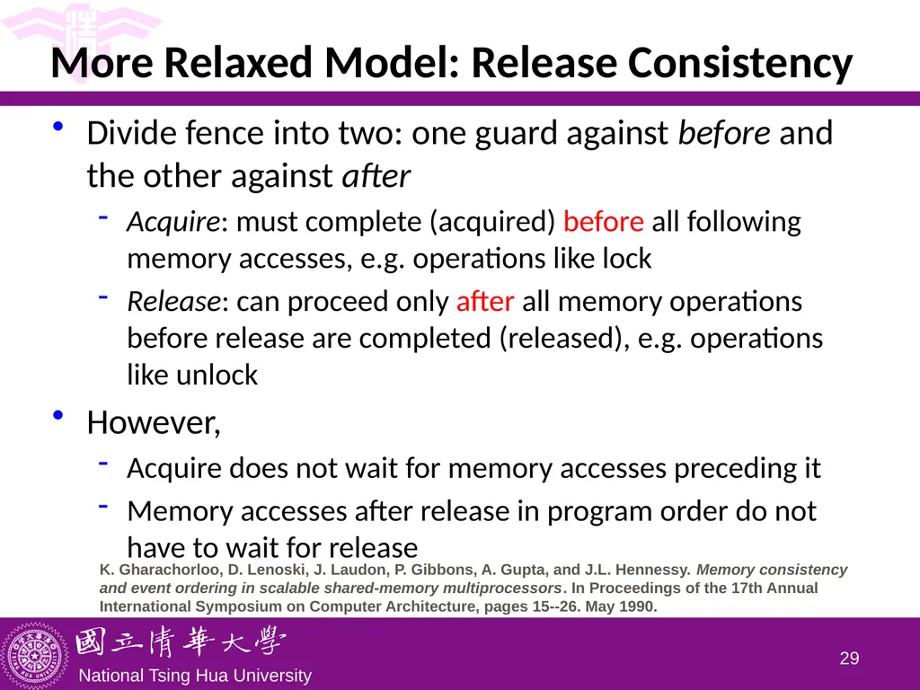 CS5102 High Performance Computer Systems Memory - slide 29 of 36