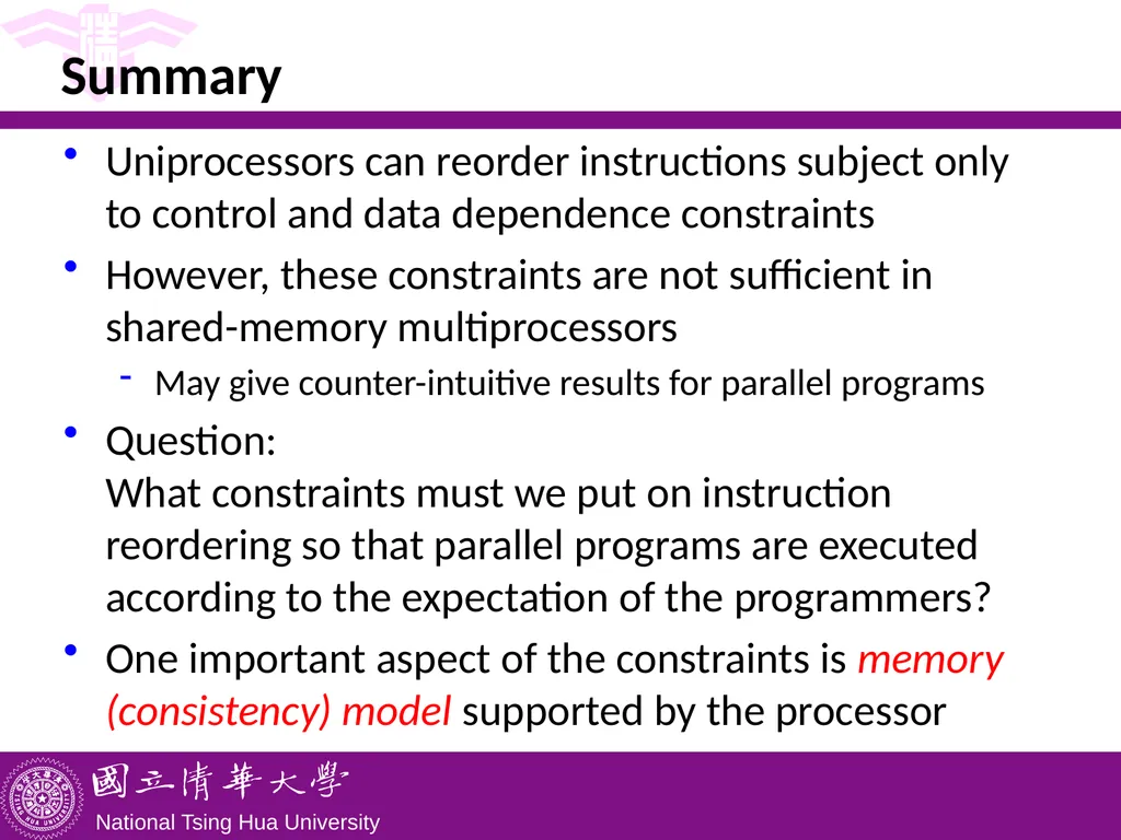 CS5102 High Performance Computer Systems Memory - slide 11 of 36