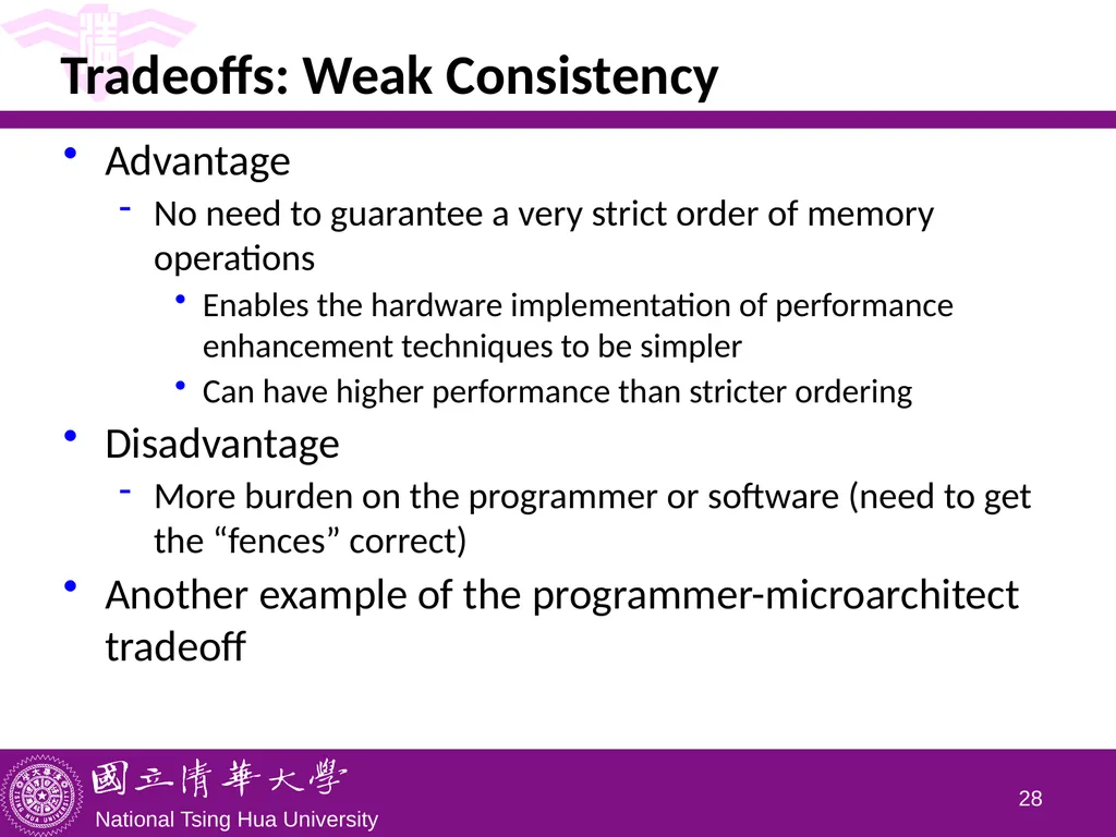 CS5102 High Performance Computer Systems Memory - slide 28 of 36