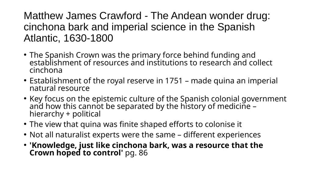Medicinal Plants: Exploitation Edward Hart, Summi - slide 7 of 7