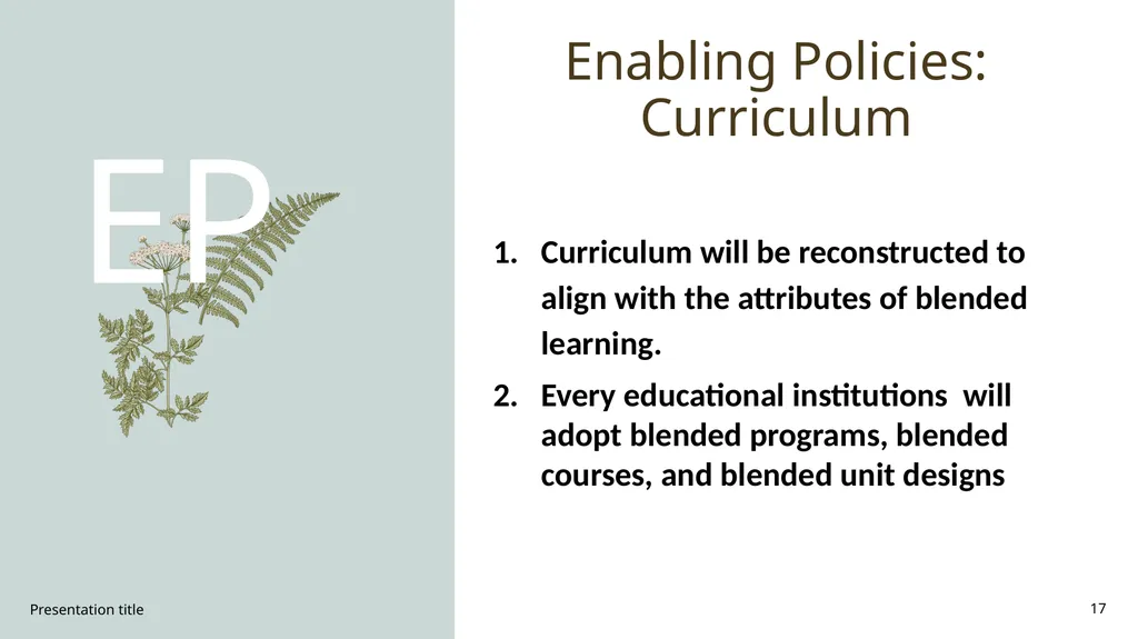 Blended Learning Policy Prof Marmar Mukhopadhyay - slide 17 of 27