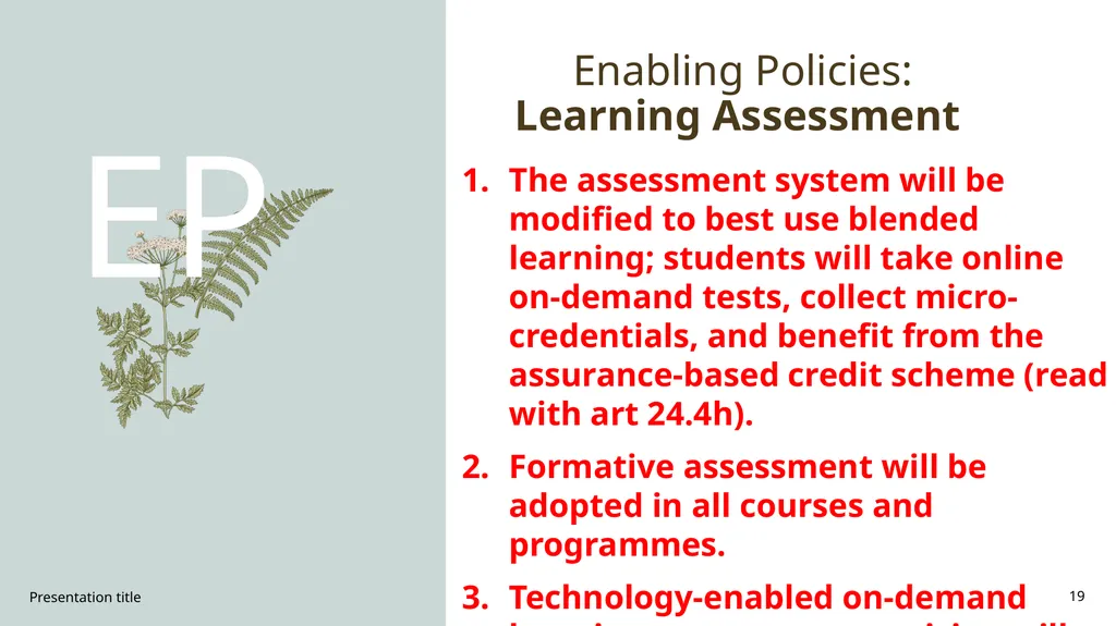 Blended Learning Policy Prof Marmar Mukhopadhyay - slide 19 of 27