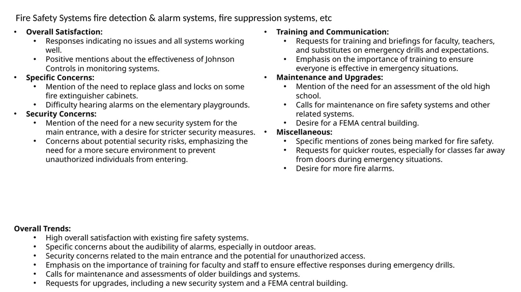 Facilities Input Analysis of form responses - slide 7 of 14
