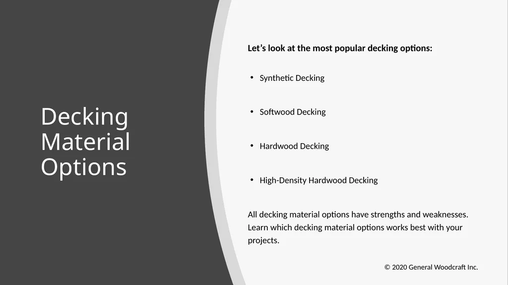 Decking 201: Selecting The Right Decking Material - slide 2 of 22