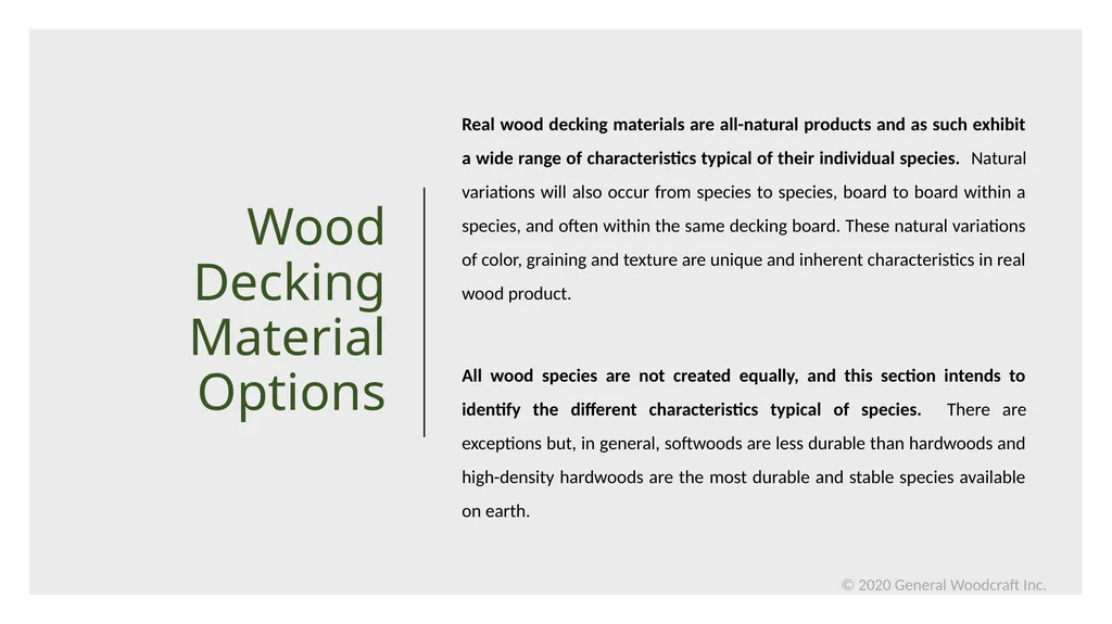 Decking 201: Selecting The Right Decking Material - slide 8 of 22