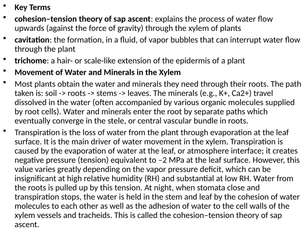 Plant Physiology (6) by Dr. Manal Zbari Transport - slide 15 of 25