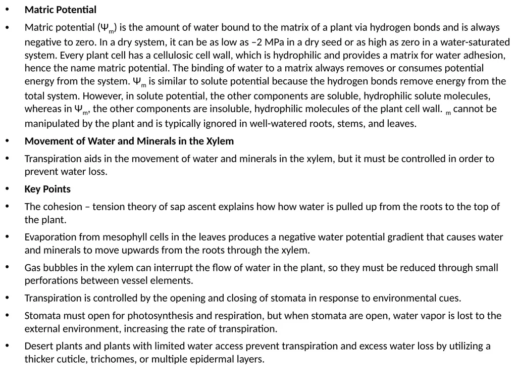 Plant Physiology (6) by Dr. Manal Zbari Transport - slide 14 of 25