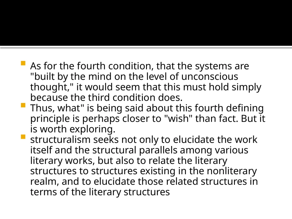 STRUCTURALISM AS A METHOD OF LITERARY CRITICISM. - slide 18 of 23