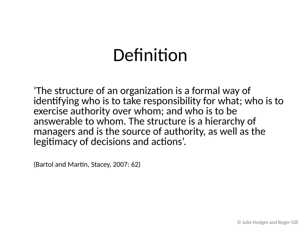 © Julie Hodges and Roger Gill Chapter 9 Changing - slide 4 of 10